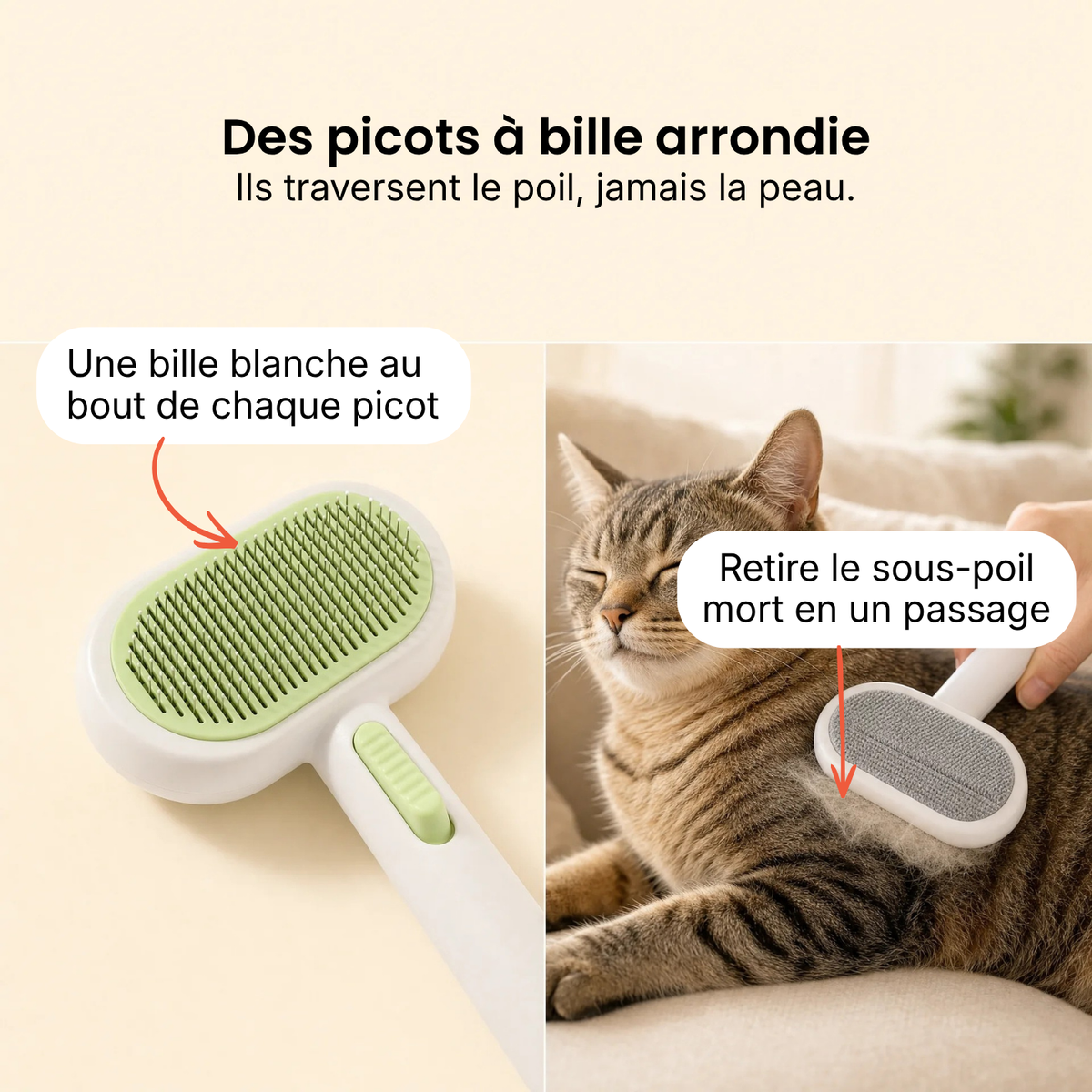 Brosse Auto-Nettoyante
